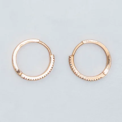 Delicate Crystal Gold Hoops