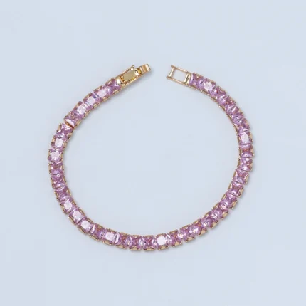 Rosy Square Shine Bracelet