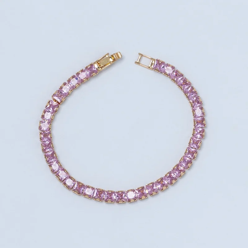 Rosy Square Shine Bracelet
