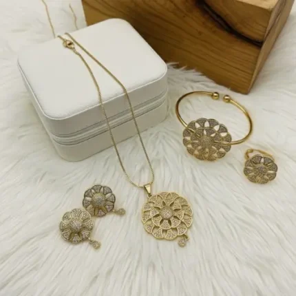 1k Gold Heritage Mandala Jewelry Set